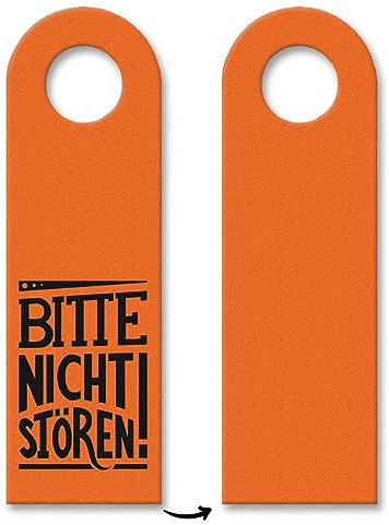 trendaffe - Bitte Nicht stören! Türhänger in Orange Bürotüre Zimmertüre Geschäft Privat Büro