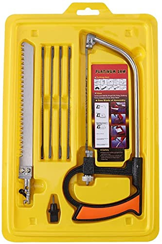 Multi-Purpose Piccolo Seghetto Telaio con Lama di Seghetto Modello Sega A Filo Sega Magia Multiuso Sega A Mano Sega Universale Seghetto Set con 6 Lame In Acciaio Strumenti di Lavorazione Del Legno