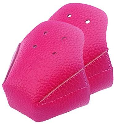 YueWan 1 Paar Schutzkappen aus PU Leder Roller Skate mit 4 Löchern Roller Skate