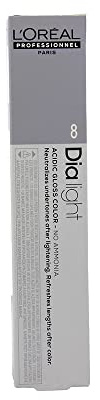 L'Oréal Professionnel DiaLight 8 Colorazione Biondo Chiaro Senza Ammoniaca, 50 ml