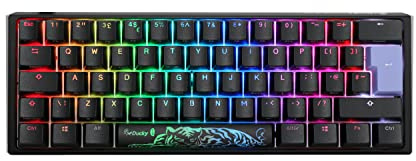 Ducky One3 Classic Black Mini RGB Black Cherry MX Switch Keyboard - UK Layout
