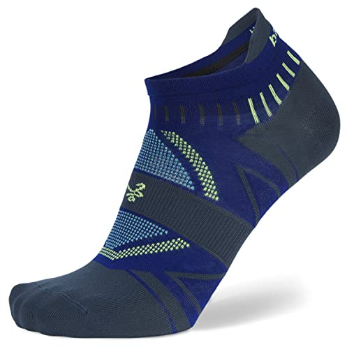 Balega Hidden Dry Moisture Wicking Performance No Show Athletic Running Socks for Men and Women (1 Pair), Cobalt, Large