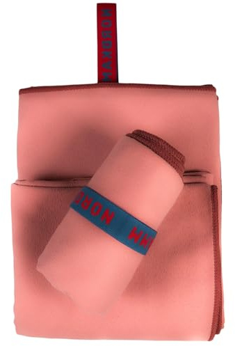 NORDKAMM® Oeko TEX Mikrofaser Handtuch Set oder Mikrofaser Handtuch groß, Microfaser Handtücher schnelltrocknend, Microfaser Badetuch groß, Reisehandtuch oder Sporthandtuch
