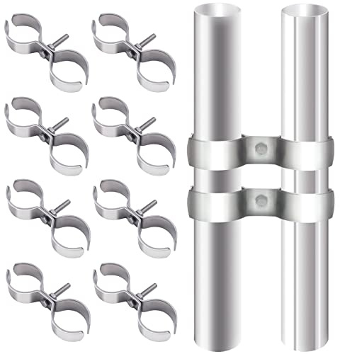 10 Stück Rohrschelle Doppelschelle Rohrklemmenverbindung | Doppelanschluss mit Schrauben Edelstahl M-Typ Rohrschelle aus Eisen Doppelrohrschelle für 32mm Rohr