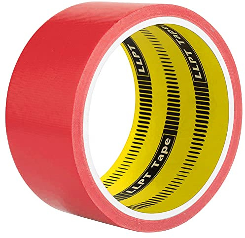 LLPT Gewebeband Panzertape 1 Rollen Rot 50mm x 9m Extrem Starkes | Hochwertiges Farbiges Klebeband Geeignet für DIY Handwerk Dekoration für den Innen- und Außenbereich