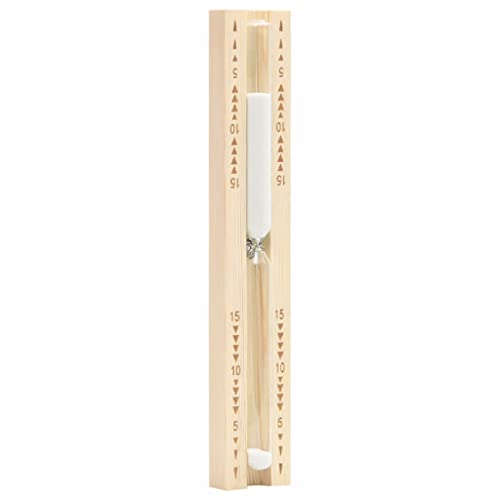 INLIFE Sauna-Sanduhr 15 Minuten Massivholz Kiefer,0.25kg,51688