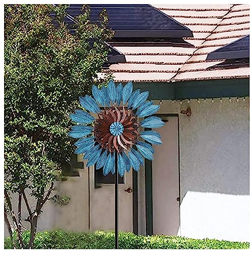 WindmüHle Garten Groß, 213 cm Windrad Balkon, XXL WindmüHle Garten Groß, Wetterfestes Gartendeko