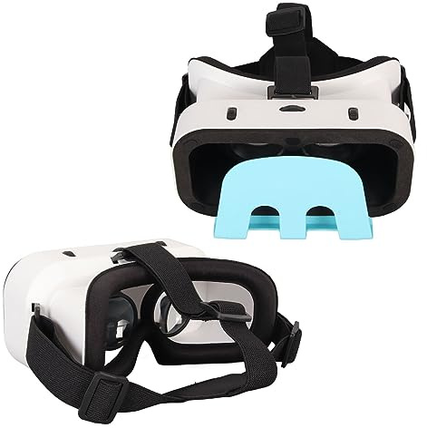 Auriculares VR, Auriculares VR para Teléfonos Móviles, Gafas de Realidad Virtual 3D VR, Diadema Ajustable, Gafas VR para Jugar Juegos VR, Regalo para Amigos, Familia, Usted