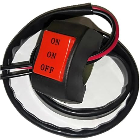 AZIKEN wasserdichte motorradschalter Lenker 22mm 7/8in Universal Motorrad Schalter Fahrrad Roller Lenker ON-ON-Off Scheinwerfer Nebel Spot Licht Abblendlicht fernlicht Schalter