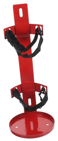 Amosfun Roter Universal-Aufhänger Feuerlöscher-Halterung Feuerlöscher-Rack Eisen-Feuerlöscher-Montagehalterung Wandhalterung Kfz-Feuerlöscher