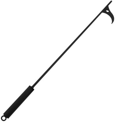 MAGICLULU Tisonnier en Acier Long pour Cheminée, Outil de Feu Pratique, Accessoire pour Foyers Extérieurs, Adapté Barbecue et Camping, Tisonnier Multifonction pour Usage Intérieur