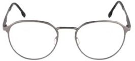 Rodenstock Brille mit Sehstärke für Unisex optional mit Sonnenbrillentönung oder Blaulichtfilter, Rund, gefertigt aus Titan (inklusive Brillenetui)