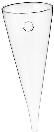 HOMOCONO Hängende Glasvase Im Kegeldesign Für Pflanzen Und Blumen Transparentes Deko-Element Für Schlafzimmer Und Büro Für Terrarien Und Sukkulenten
