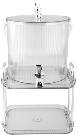 F Fityle Dispensador de Bebidas del refrigerador Jarra de Agua fría con espigalla recluta de Jugo de Jarra fría para Jugo Nevera de Fiesta en casa, 5l