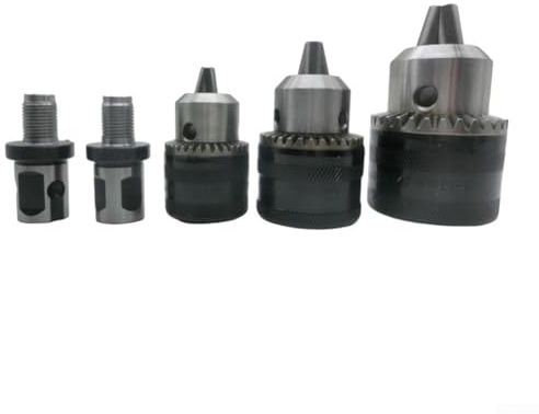 Adaptador de taladro magnético de vástago de 3/4 pulgadas con juego de portabrocas de rosca cónica B16 para varias aplicaciones (C)
