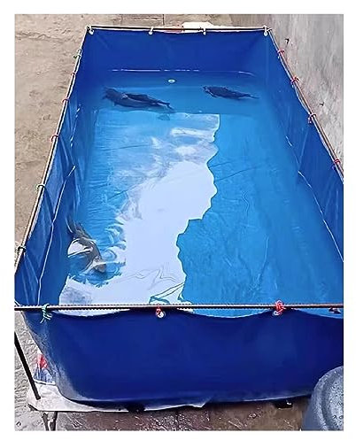 Tela pieghevole portatile per laghetto dei pesci, grande piscina per acquacoltura e serbatoio di stoccaggio dell'acqua per Koi Bing, irrigazione da giardino e serbatoio per pesci, resistente fontana