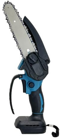 YKMYXZ， Mini motosierra, motosierra eléctrica portátil con batería y cargador, motosierra eléctrica de mano con bloqueo de seguridad for cortar ramas de madera.(Bare Phone+Paper Box,Bare machine)