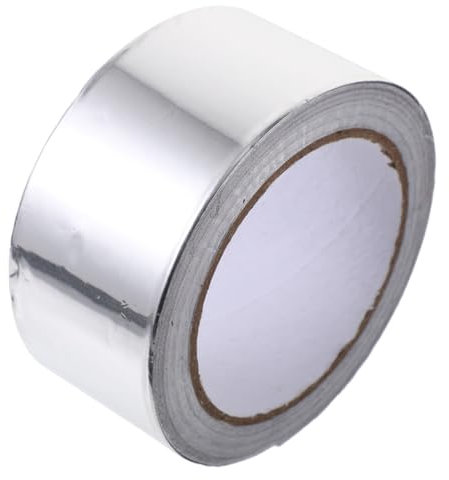 HOMOCONO Rollo de Cinta de Aluminio para Tuberías, Alta Temperatura, Plata