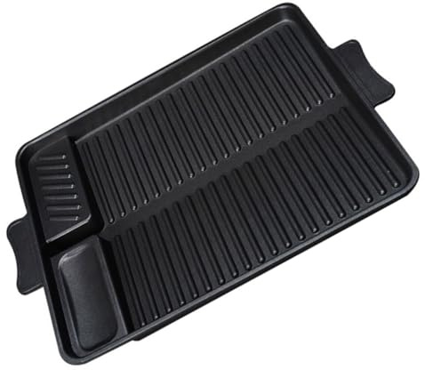 HEMOTON Molde para Hornear Rectangular de Inoxidable Sartén para Asar Multifunción para Barbacoas al Aire Bandeja de Horno Revestimiento Antiadherente