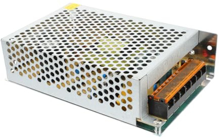 VANZACK Fuente de Alimentación Conmutada de Interior Carcasa de Hierro Resistente Protección contra Sobrecarga y Cortocircuito Convertidor Seguro para Routers y Luces LED
