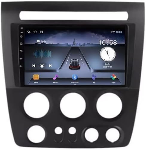Dispositivo di navigazione per auto Android 15 Autoradio 9 pollici Touchscreen Multimedia per Hummer H3 1 Navigazione GPS Supporto Bluetooth(4 Core Wifi 2g+32g)