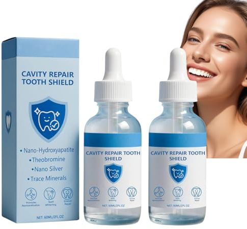 2PCS Cavity Healing Tooth Armor Liquid,Dentite Cavity Healing Tooth Armor,Odontic Teeth Repair Kit for Enamel Protection,Keep Teeth Gum Healthy Oral Care Essence for Daily Use Fresh Breath