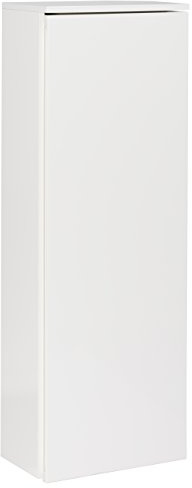 FACKELMANN Midischrank/Badschrank mit Soft-Close-System/Maße (B x H x T): ca. 40,5 x 115 x 26 cm/Kofferschrank fürs Bad mit 5 Relingfächern in der Tür/Türanschlag rechts/Korpus: Weiß