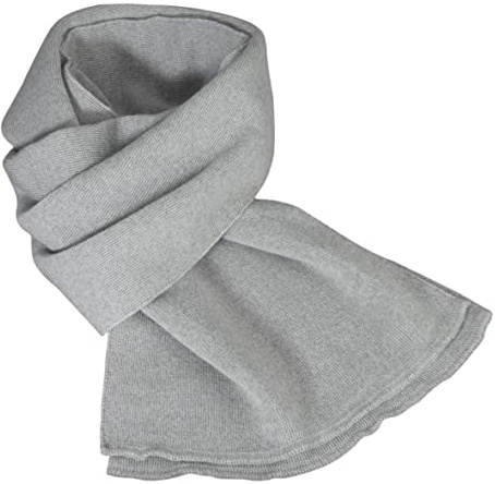 HANSEHELD Strickschal Feinstrick Merino - Grau - Wolle