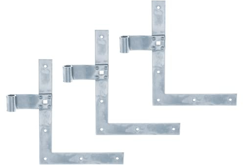 Alberts 313272 Fensterladen-Winkelband | Abschluss gerade oder Karpfenschwanz für oben oder unten | galvanisch verzinkt, dickschichtpassiviert | Rolle: Ø13 mm | Größe 250 x 200 x 30 mm | 3er Set