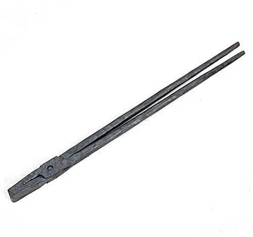 Tenaza de forja Pinzas de herrero Pinzas planas Tenaza de forja 370 mm 760 g Tenaza de forja para la fabricación de cuchillos Forja del yunque del herrero