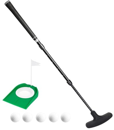Asyxstar Golf Kids Putter - Toddler Golf Putters for Kids Mini Golf Clubs Set - Two-Way Adjustable Length putters with 5 Golf Practice Balls and Cap