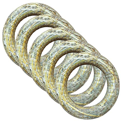 5 Strohrömer Ø 25 cm/Stärke 4 cm Strohkränze Türkranz Deko-Kranz Kranz-Rohling Strohring