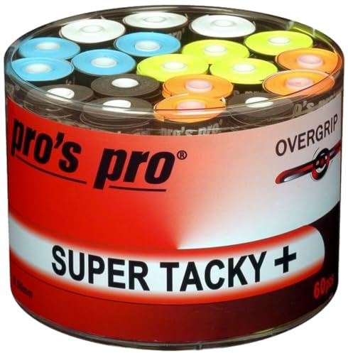 Generisch 60 Overgrip Super Tacky Tape Plus Tennis Pros Pro Griffband bunt