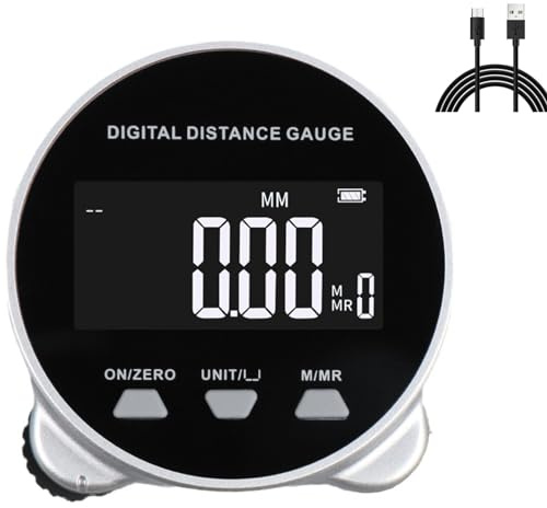 Electronic Tape Measure, LCD Display Digital Ruler, 200M Long Distance High Accuracy Rechargeable Handheld Length Measuring Tool for Circular Flat Curved Diameter