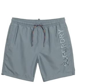 Superdry Herren 17-Zoll Polo-Badeshorts aus recyceltem Material