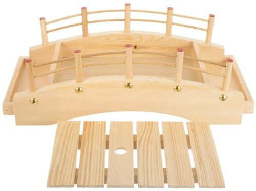 Muteitt Pont en Arc en Bois Plateau De Service De Bateau À Sushi Assiettes De Service À Sushi Sashimi Plateau À Sushi Japonais Assiette D'apéritif pour Cuisine À Domicile Restaurant