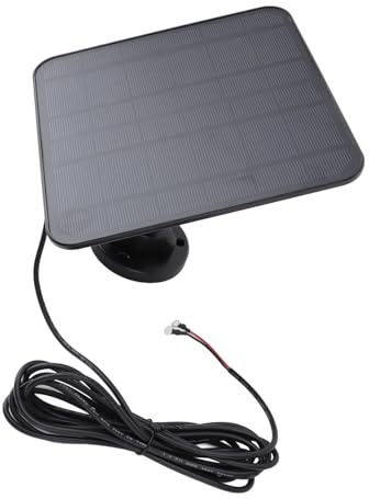5W Solar Panel for Ring Doorbell, Solar Charger for Video Doorbell 2 3 3 Plus 4 Battery Doorbell Plus, 360 Degree Adjustable Solar Panel with 9.8ft Cable