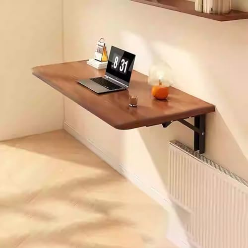 BAYTEWJX Holz Wandklapptisch Wand Bürotisch Esstisch Schreibtisch Klapptisch Faltbarer Küchentisch Und Schwebender Schreibtisch Platz Sparen Für Arbeitszimmer KüChe WäScherei Usw.