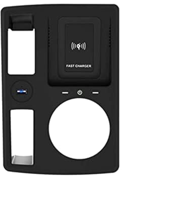 Pizgear Wireless Chargers Qi Wireless Car Charger Armrest Phone Charger Mobile Holder Onboard Charge Pad Mat With USB Port, for, Q3 Fast Charging Plate