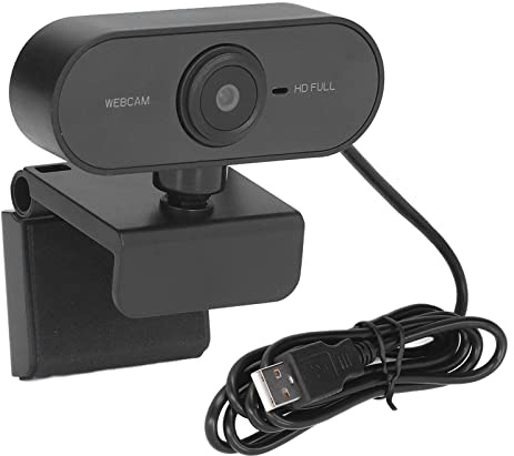 Gsycle Computer Webcam, Web Camera HD 1080P Noise Reduction Auto Focusing USB Computer Camera for Laptop Desktop