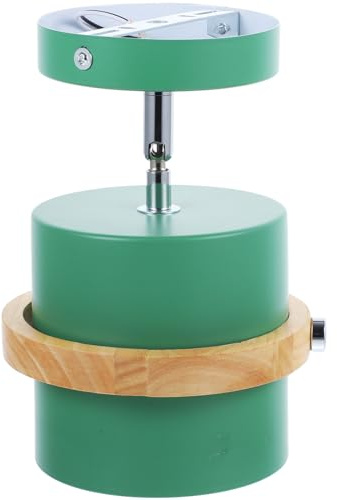 Gadpiparty Simple Wooden Led Ceiling Lamp E27 5w Green Corridor Aisle Light for Dining Room Balcony Vintage Style