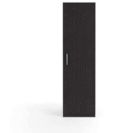Wasophoogte® Armoire de Rangement - Armoire latérale pour Meuble Machine à Laver - Module J - 700(P)*600(L)*2110(H) mm - Noir – Design élégant, Gain de Place et Ergonomique – Facile à Installer