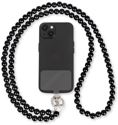 GD GOOD.designs Handykette mit Perlen - Universal Umhängeband inkl. Patch für jede Handy-Hülle | Handyband zum Umhängen (130 cm)