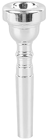 Omabeta Embout de Trompette en Métal Durable, Remplacement D'instrument à Vent Lisse pour Trompettistes (Argent 3C)