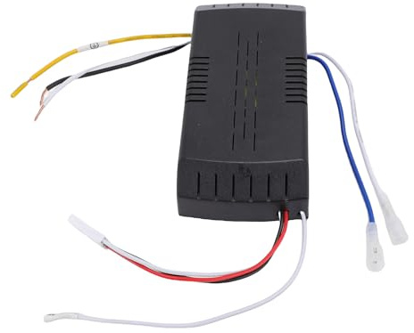 Luocute Kit Telecomando Universale per Ventilatore da Soffitto, Controllo a Lunga Distanza con Segnale di Penetrazione Nella Parete, Funzione Timer, Staffa Remota per Vari Ventilatori