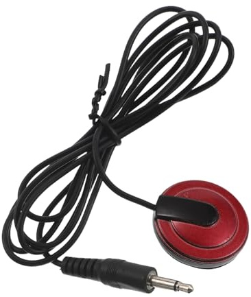 Toddmomy Acoustic Guitar Piezo Pickup Mic with 3.5mm Jack, Mini Electric Pickup for Folk and Kalimba, Noiseless Contact Microphone for Recording, Stage, and Studio Use