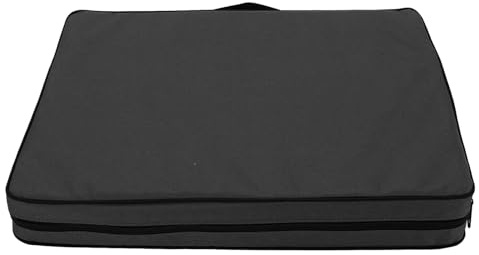 Wangcmcol Cojín impermeable para gradas de estadio, cómodo y apto para exteriores y camping. (Negra)