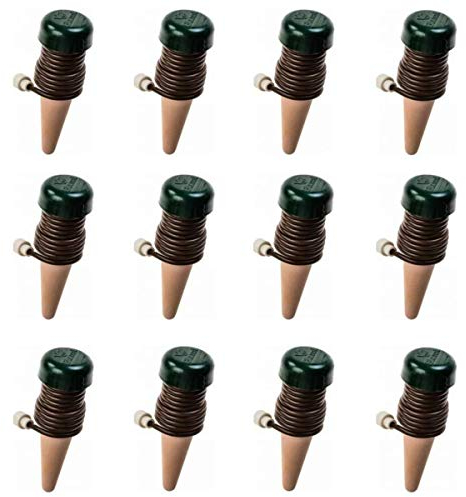 Blumat Pflanzenbewässerungskegel, Selbstbewässerungseinsatz für Innen- und Außenpflanzen, automatisches Tropfbewässerungssystem für Topfpflanzen, Pflegehilfe für Zimmerpflanzen (12er-Pack)