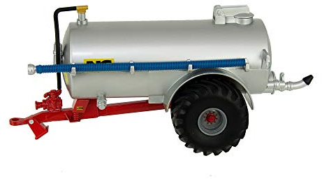 Britains NC Güllewagen (zum Felde) Silber, Modell Güllewagen Schiebe Spielzeug mit aufpumpbaren Profilreifen, Push Toys Spielzeug für Kinder ab 3 Jahren und Fans von originalgetreuen Nachbildungen