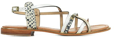 Les Tropeziennes par M. Belarbi Femme Harry Chaussures Ville Sandale, Blanc-Multi, 38